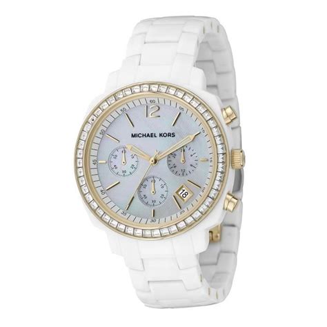 michael kors montre femme blanche|michael kors automatic women's watches.